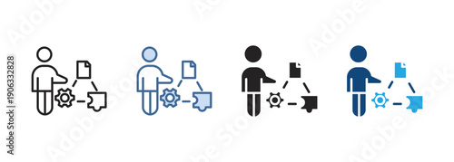 Multi Style Icon Set Soft skills Collection