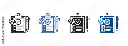 Multi Style Icon Set Appraisal Collection