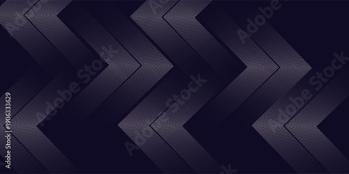 Abstract elegant black background with shiny gold geometric lines. Modern gold diagonal rounded lines pattern.Horizontal banner template. Suitable for covers, posters, presentations, vectors. eps.10
