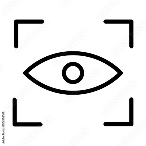Retinal Scanner Vector Icon