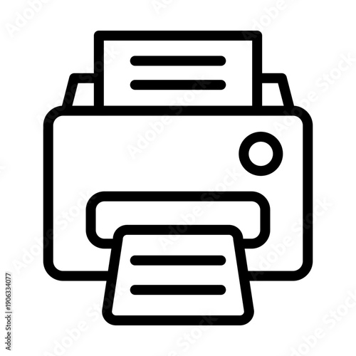 Printer Vector Icon