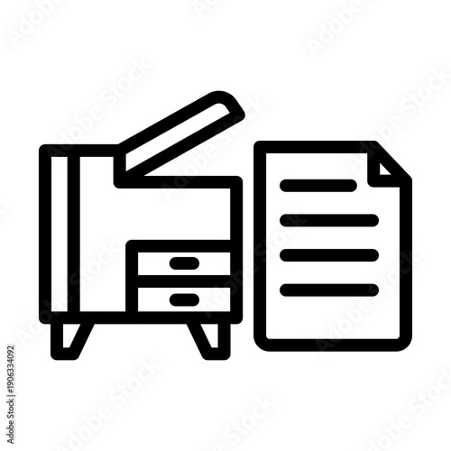 Copier Vector Icon