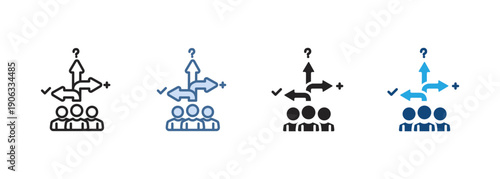 Multi Style Icon Set Decide Collection