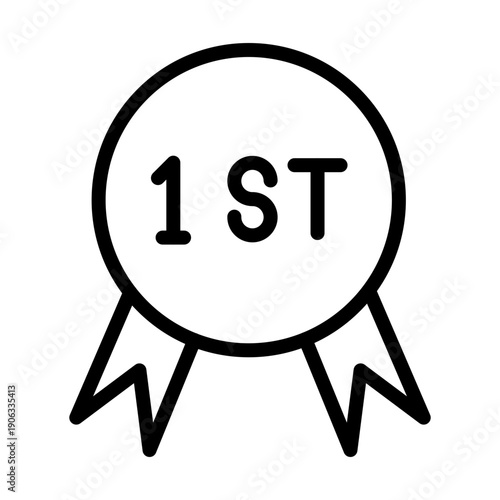First Place Vector Icon