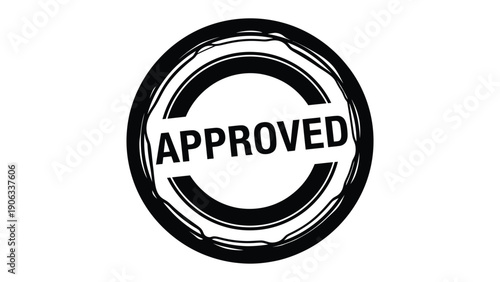 Approved Seal: An official seal emblazoned with the word APPROVED, embodying validation, endorsement, and authorization.