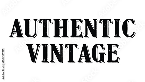 Authentic Vintage Logo: A classic logo design that showcases timeless elegance. 