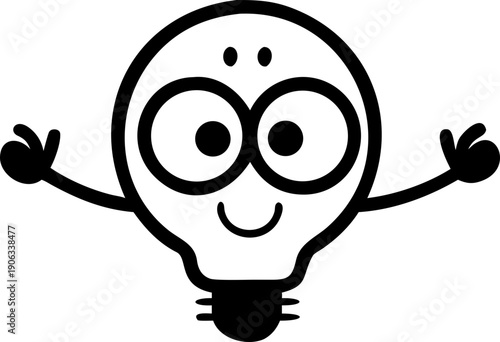 light bulb character