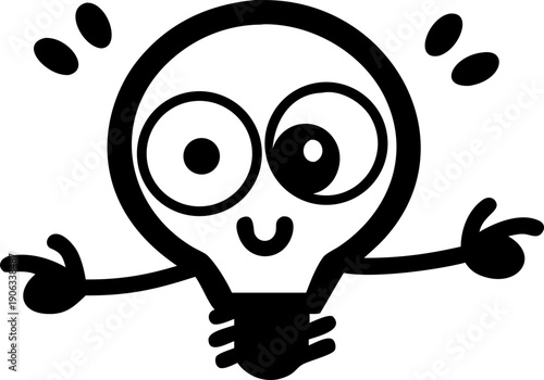 light bulb character