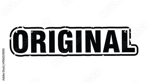 Original Wordmark: A bold, stylized ORIGINAL wordmark, representing authenticity and uniqueness, stands out prominently against a clean backdrop.