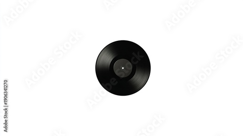 vinyl. Minimalist vinyl record on white background, clean and crisp studio shot. safety posters, maintenance manuals, designed for precision metalworking and fabrication facilities, supports safety.