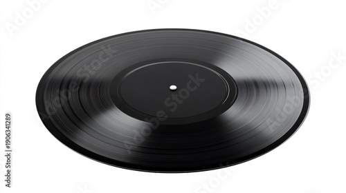 vinyl. Minimalist vinyl record on white background, clean and crisp studio shot. safety posters, maintenance manuals, designed for precision metalworking and fabrication facilities, supports safety.