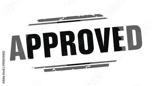 Approved Stamp: A bold stamp declares APPROVED, conveying a message of validation, consent, and official authorization. A versatile graphic for various professional and official contexts.