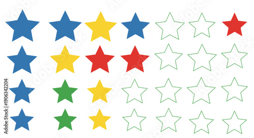Customer Feedback Rating Stars: Partial Completion