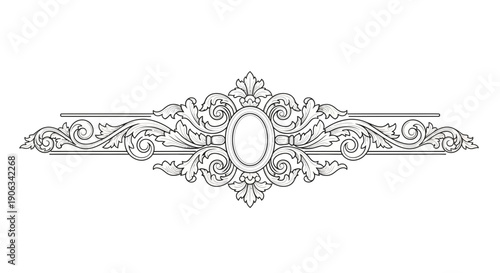 Ornate Swirls Flourish Decorative Element