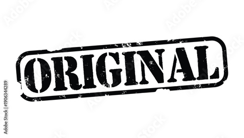 Original Stamp: A bold, grunge-style stamp declaring ORIGINAL with a sense of authenticity, perfect for conveying genuineness and creative essence.