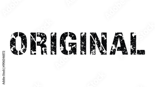 Original Concept Stamp: A textured stamp of the word ORIGINAL commands attention, a bold statement emphasizing authenticity and uniqueness.
