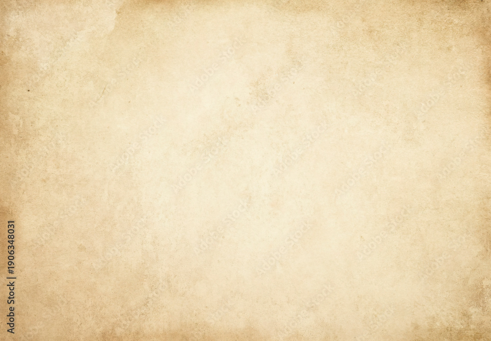 Fototapeta premium Faded grunge old stained paper texture.