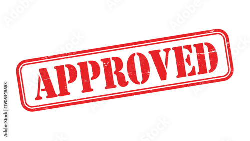 Stamped Approval: A red APPROVED stamp signifies authorization, confirmation, and acceptance of an application. It conveys a clear message of endorsement and consent.