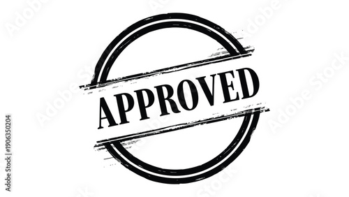 Approved Stamp: A bold, circular stamp declaring APPROVED, a symbol of validation, authorization, and confirmation. Its simple yet powerful design communicates instant acceptance.
