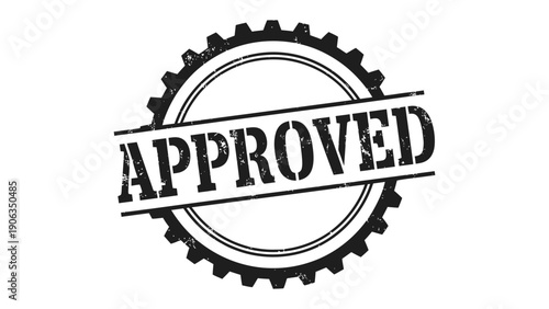 Approved Stamp of Authenticity: A classic approved stamp signifying endorsement, agreement, and validation. Embodying officialdom and ensuring a sense of security and trust.