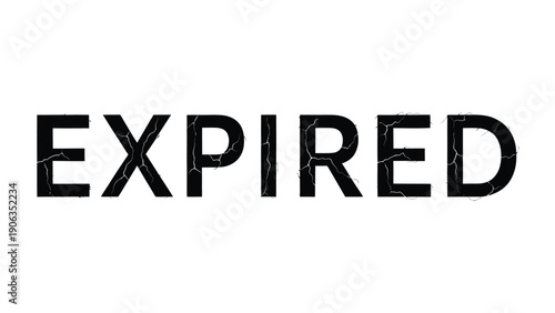 Expired: A bold declaration of EXPIRED stands out, conveying a sense of finality and the passage of time.