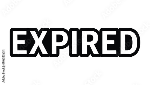 Expired: A bold message EXPIRED stands out, it emphasizes the passing of validity.