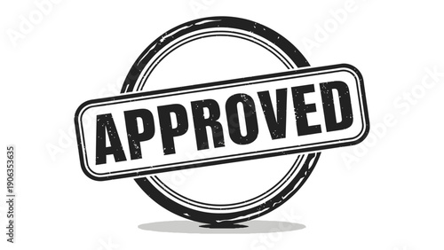 Approved Stamp: A bold, circular stamp declares APPROVED, representing official endorsement and validation. Capturing the essence of acceptance and authorization.