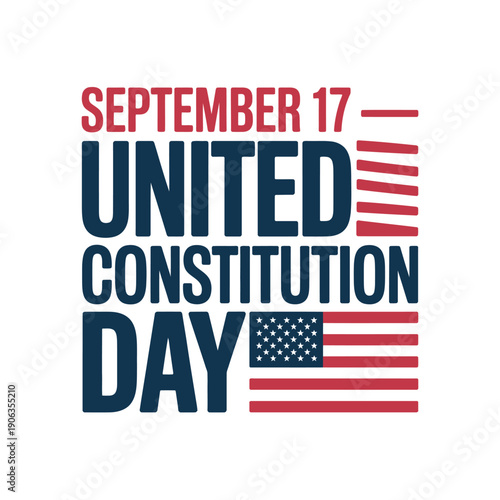 A graphic design celebrating United States Constitution Day on September 17