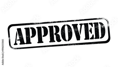 Approved Stamp: A bold, stamped impression of the word APPROVED prominently displayed, symbolizing official endorsement and validation.