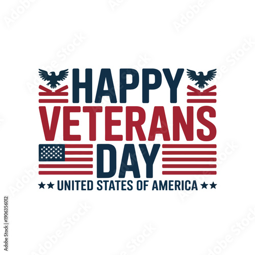 A graphic design celebrating Veterans Day in the United States of America