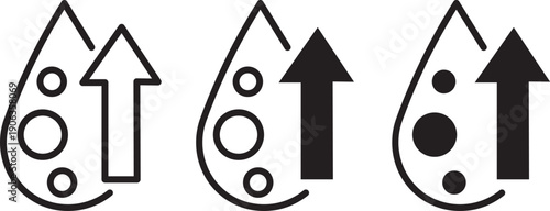 High cholesterol vector icon. editable stroke vector illustration