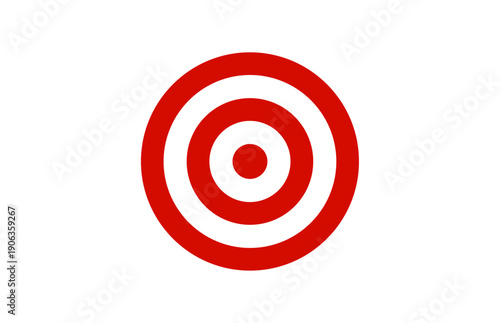 vector red darts target icon clipart isolated on transparent background. 