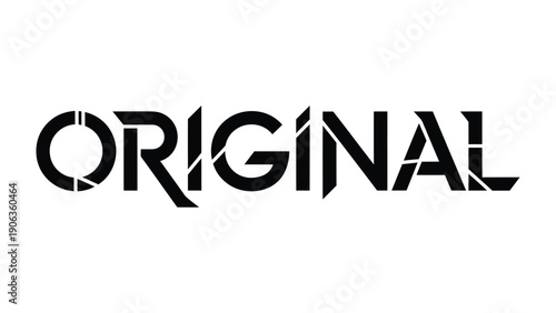 Original Text: A simple and clean design featuring the word ORIGINAL in a bold, modern font, perfect for conveying a sense of authenticity and innovation.