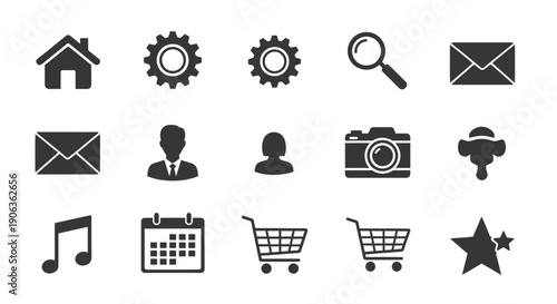 Collection of Universal Vector Icons for Web and App Design