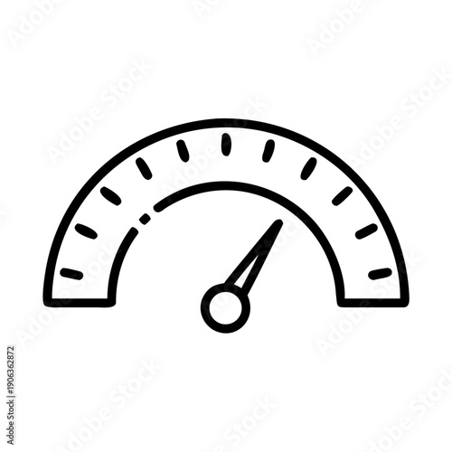 Spiked Speedometer Gauge icon for web and graphic design