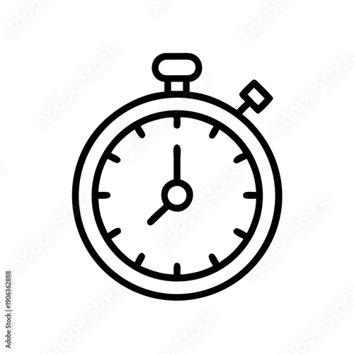 Stopwatch icon for web and graphic design