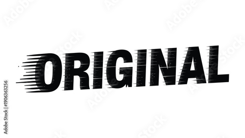 Authentic Expression: The word ORIGINAL dynamically emblazoned, showcasing a unique and genuine statement