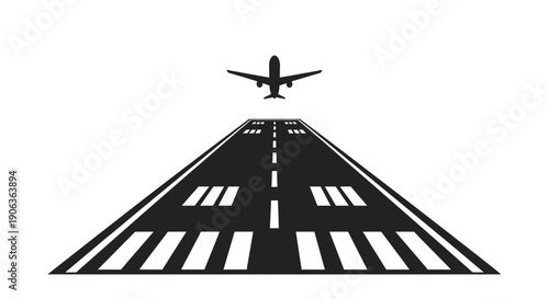 Airplane Taking Off From Runway