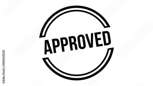 Approved Stamp of Confidence: A bold, circular stamp with the word APPROVED prominently displayed, signifying authorization and agreement.