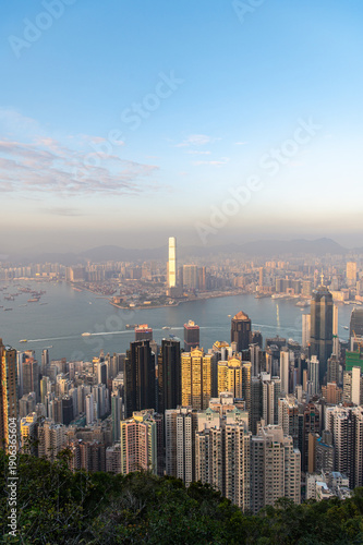 ヴィクトリアピークからの夕景