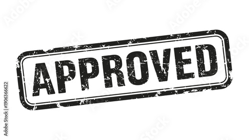 Stamped Approval: A detailed shot of an APPROVED stamp conveys authority and acceptance, symbolizing consent and agreement.