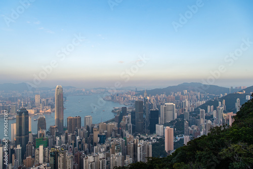 ヴィクトリアピークからの夕景