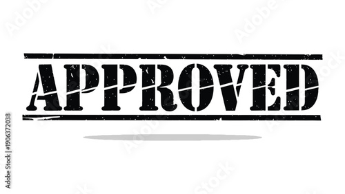 Stamped Approval: Bold black APPROVED stamp, conveying a clear message of authorization and validation. Emphasizing the important of endorsement