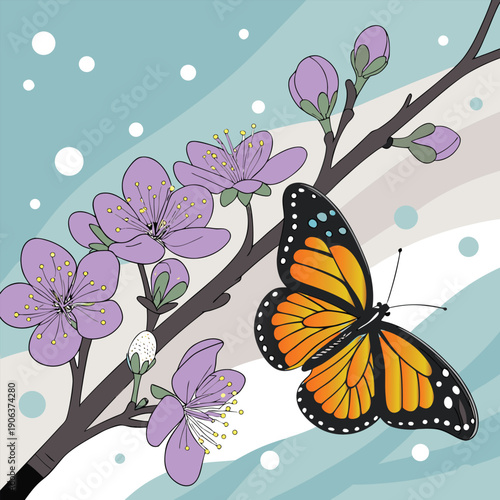 A butterfly carries dreams on its colorful wings