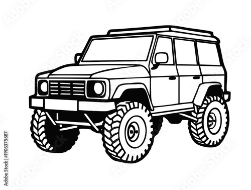 off road vehicle vector