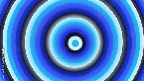 Wallpaper Mural Concentric blue circles creating a spiral effect from a central point in a digital illustration Torontodigital.ca