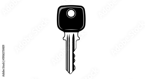 car key isolated on white background