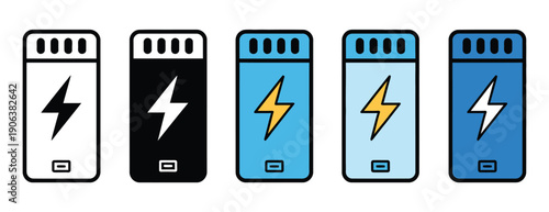 Energy meter icon element for design, vector illustration of power gauge, electricity levels, and performance indicators