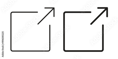 Share icons vector. Line and glyph design with editable stroke