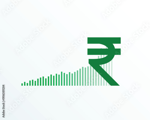 indian money rupee sign background key to economic prosperity